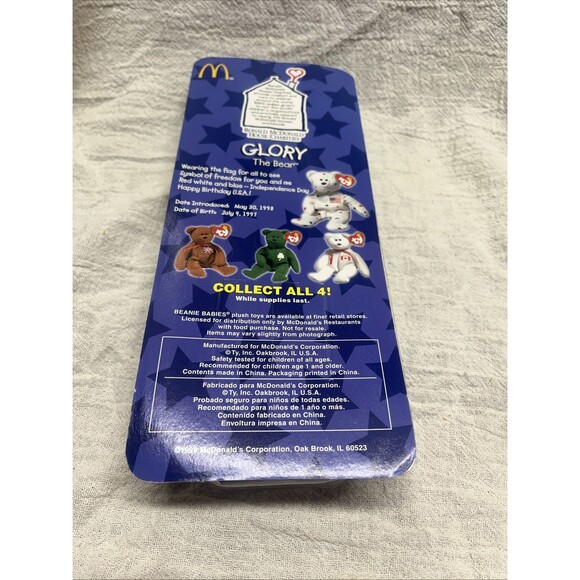 Beanie Babies Ty: Glory, Erin, Maple And Britannia The Bears 1999 - Picture 7 of 9
